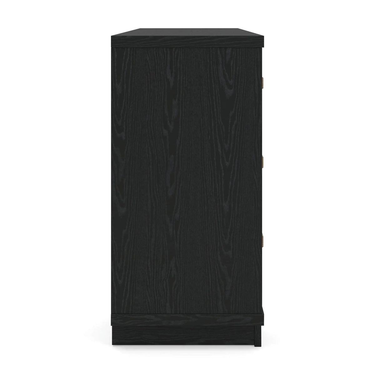 Kozmour Six Drawer Dresser | 58.03 x 15.63 x 33.07 in | Engineered Wood & Mdf | Black / Brown