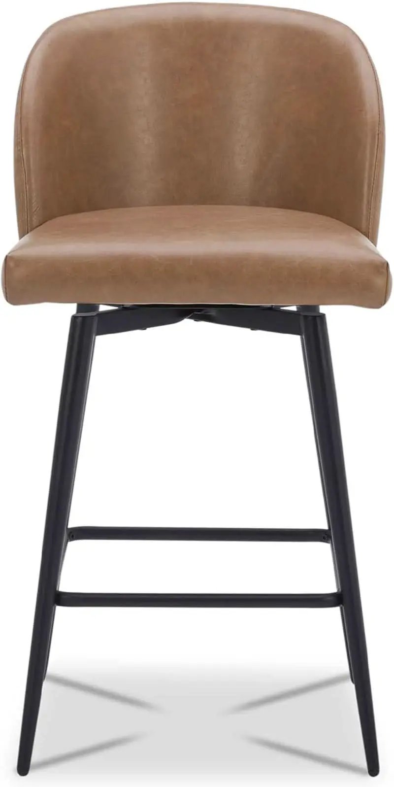 Counter Height Bar Stools 3 Saddle Brown 360 Degree Swivel from PriceLows™