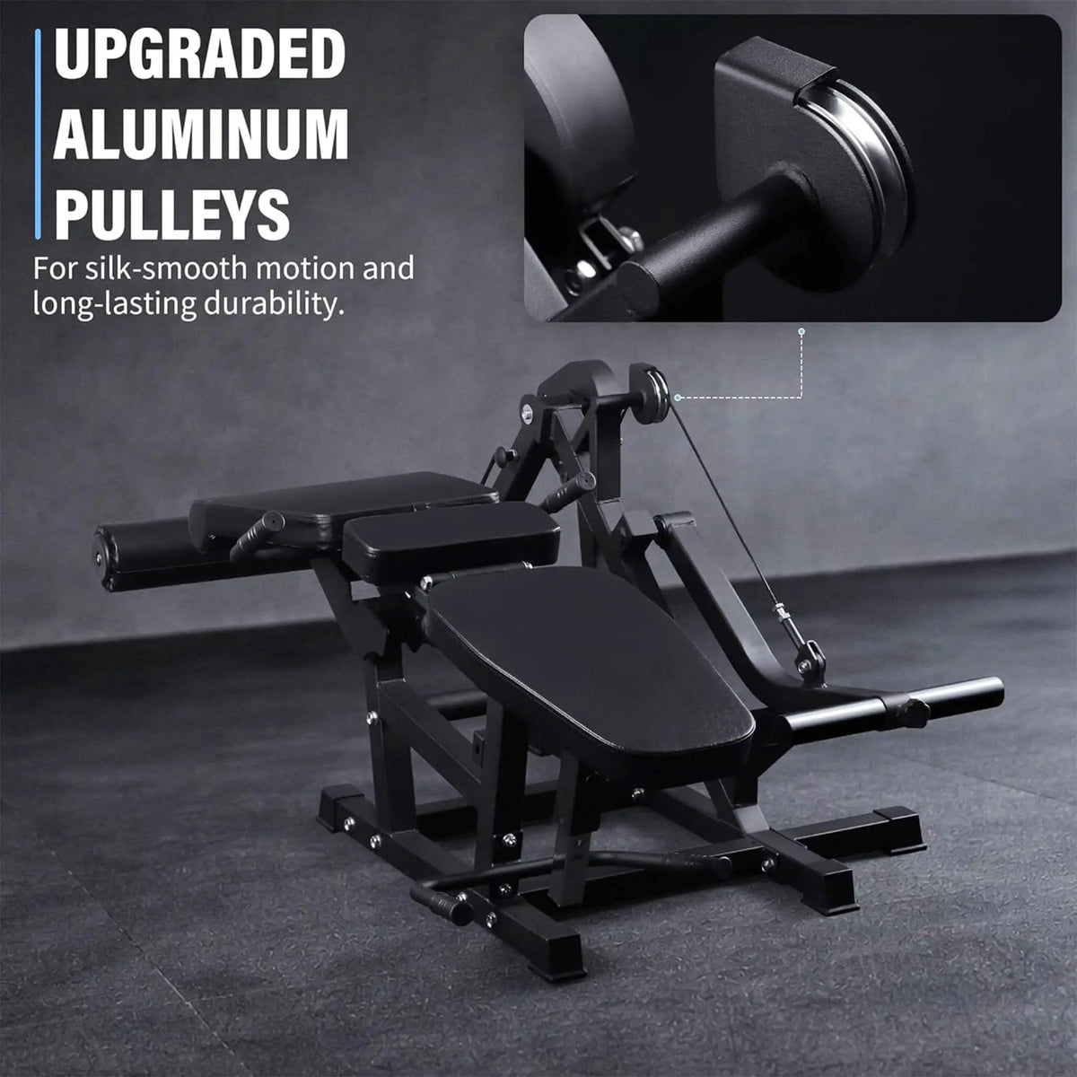 800LBS Adjustable Lower Body Leg Extension And Curl Machine | 800 lb | Weight Lifting Machine & Rack | Home