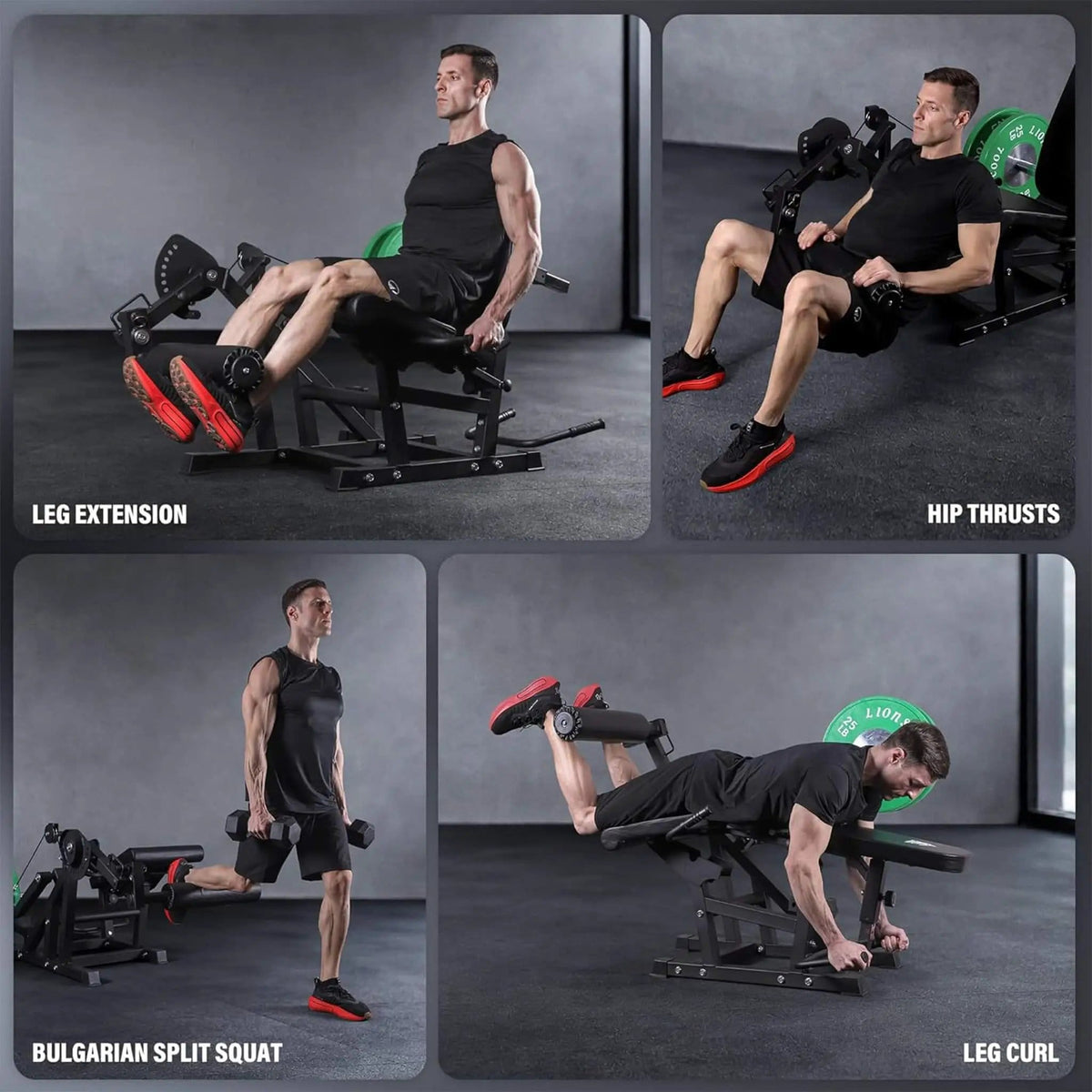 800LBS Adjustable Lower Body Leg Extension And Curl Machine | 800 lb | Weight Lifting Machine & Rack | Home