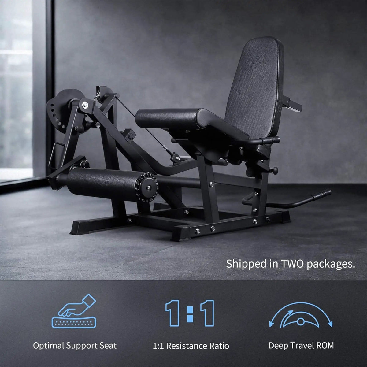 800LBS Adjustable Lower Body Leg Extension And Curl Machine | 800 lb | Weight Lifting Machine & Rack | Home
