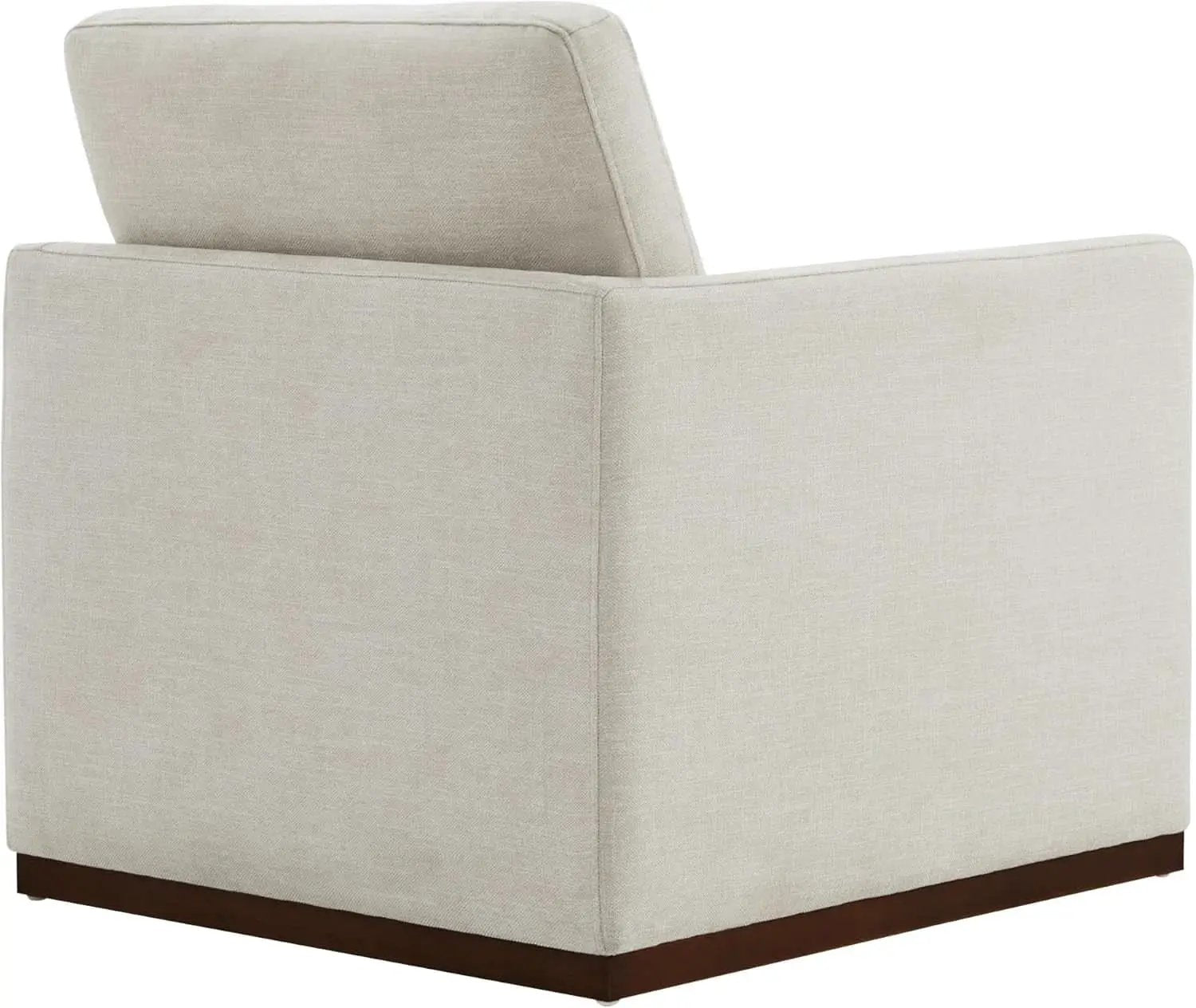 Swivel Linen Accent Armchair Mid Century Modern 360 Swivel from PriceLows™