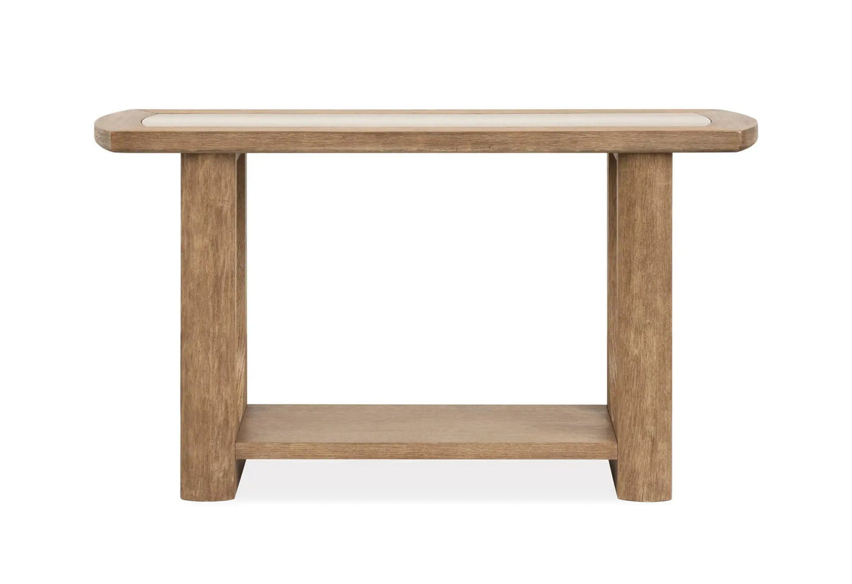 Bradford Rectangular End Table | Granite Top | 26 Inch Width | Versatile Design