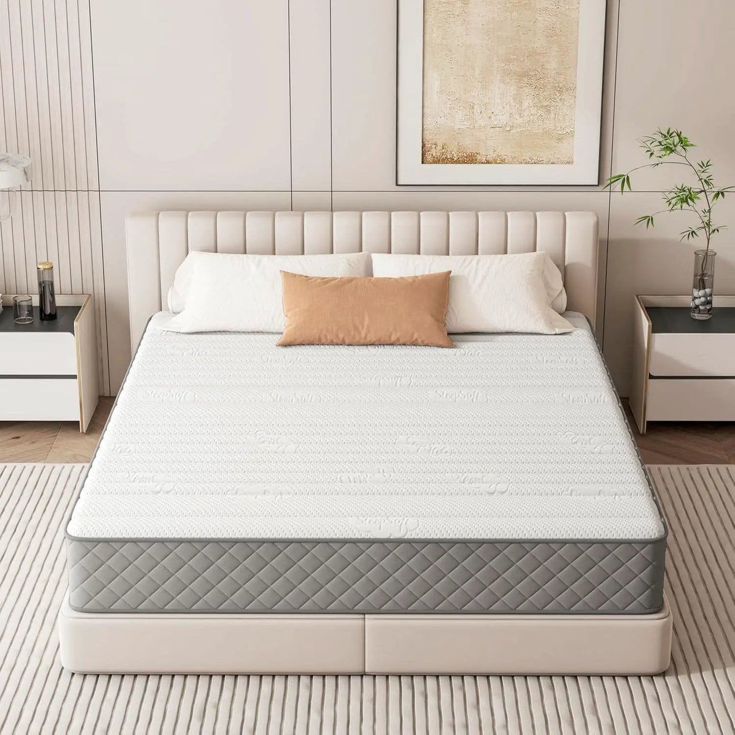 Full 10 Inch Hybrid Mattress With Cooling Gel Memory Foam from PriceLows™