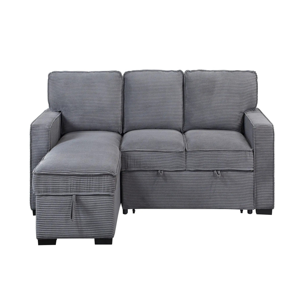 Territory Pull Out Sofa Bed Sleeper Sectional | 3 Pieces | Fabric | Bedroom