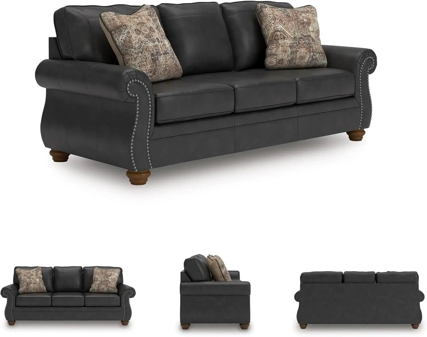 Queen Sofa Sleeper Anthracite Black Memory Foam Ultra from PriceLows™