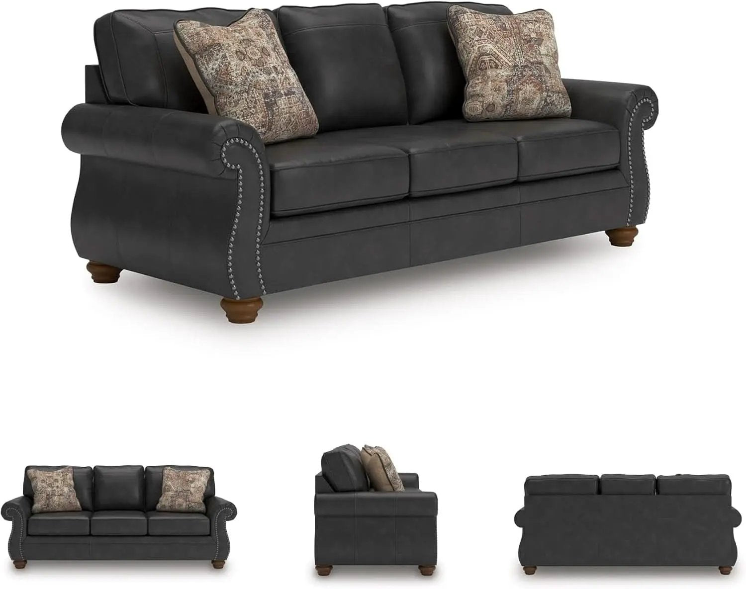 Queen Sofa Sleeper Anthracite Black Memory Foam Ultra from PriceLows™