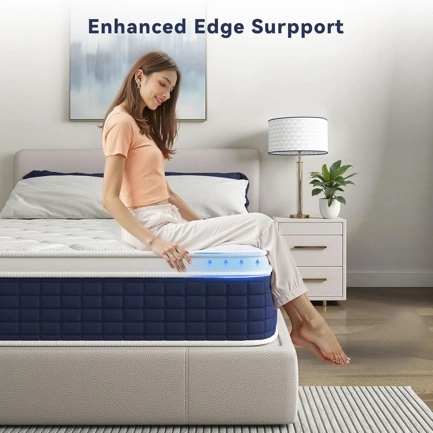 Queen Hybrid Mattress Gel Memory Foam Certipur US Certified from PriceLows™