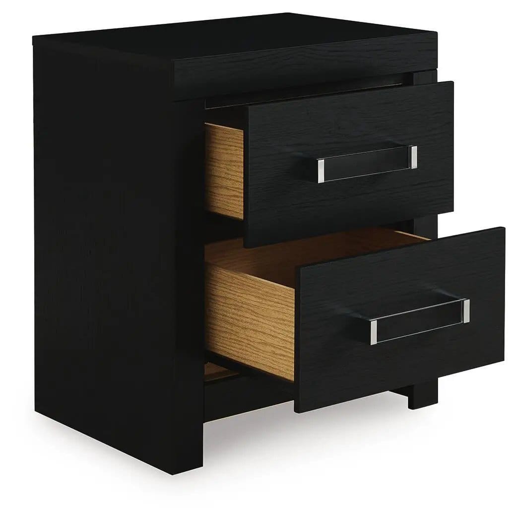Maeling Two Drawer Night Stand Accent Nightstand | 2 Pieces | Acrylic | Bedroom