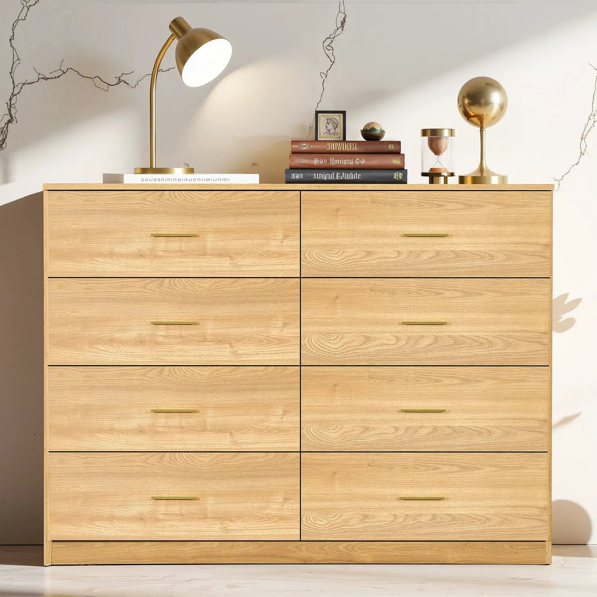 Modern Bedroom Dresser | Engineered Wood | Spacious Drawers