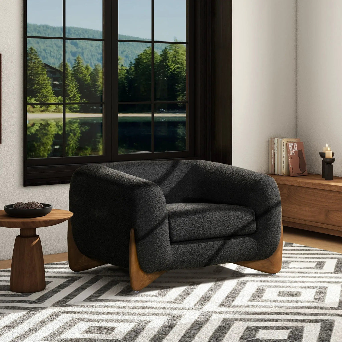 Alpine Arm Chair | Ideal Lounging Depth | Removable Seat Cushion | Sinuous Spring Support