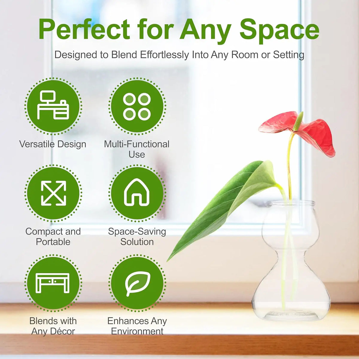 Clear Glass Bud Vases | Hourglass Shape | Propagation Design | Set of 4
