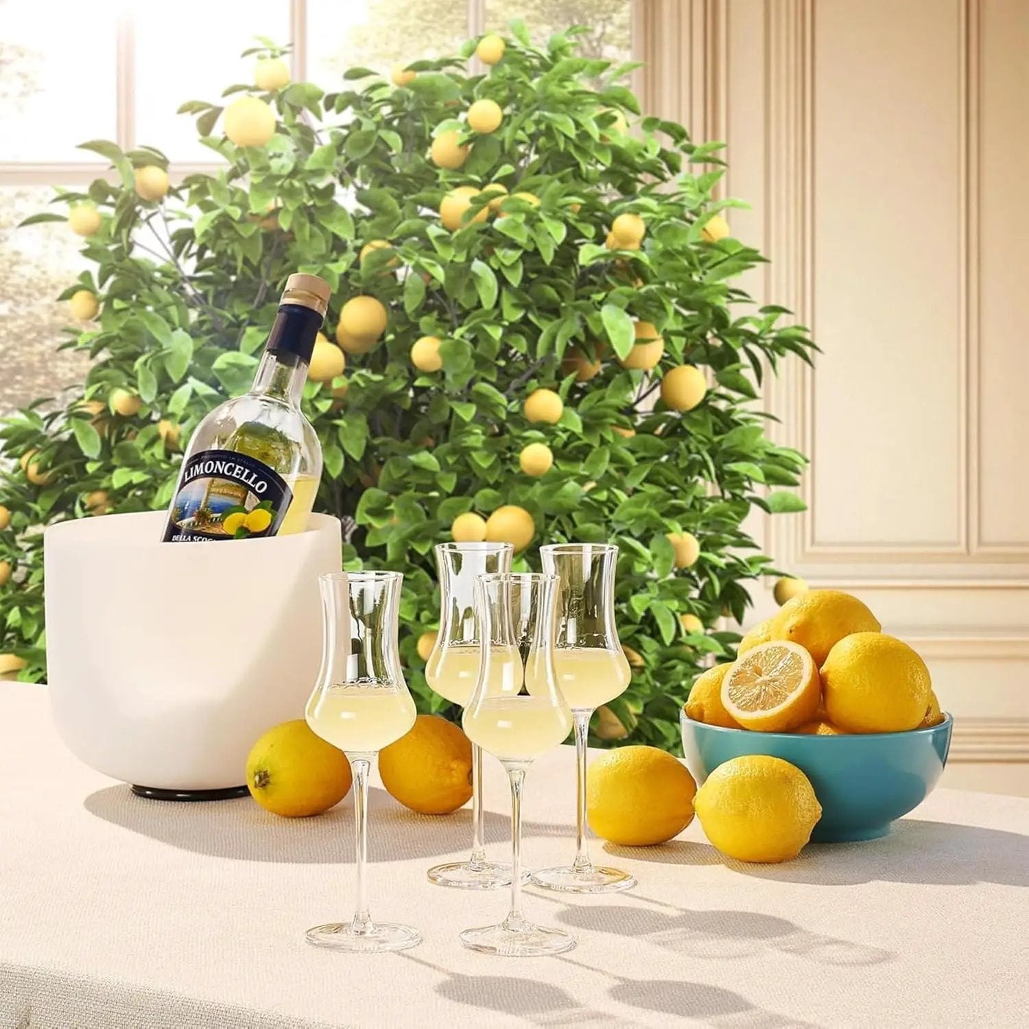 Specialty Limoncello Cocktail Glassware, Set of 4 from PriceLows™