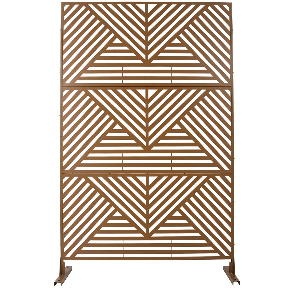 Freestanding Metal Privacy Screen | Outdoor | Indoor Decor Divider