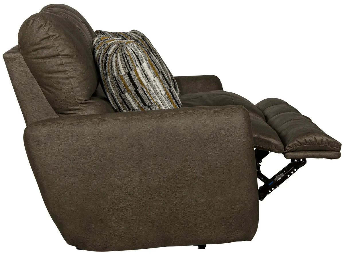 Dorian Reclining Sofa | 4 Pieces | Faux Leather & Fabric | Living Room