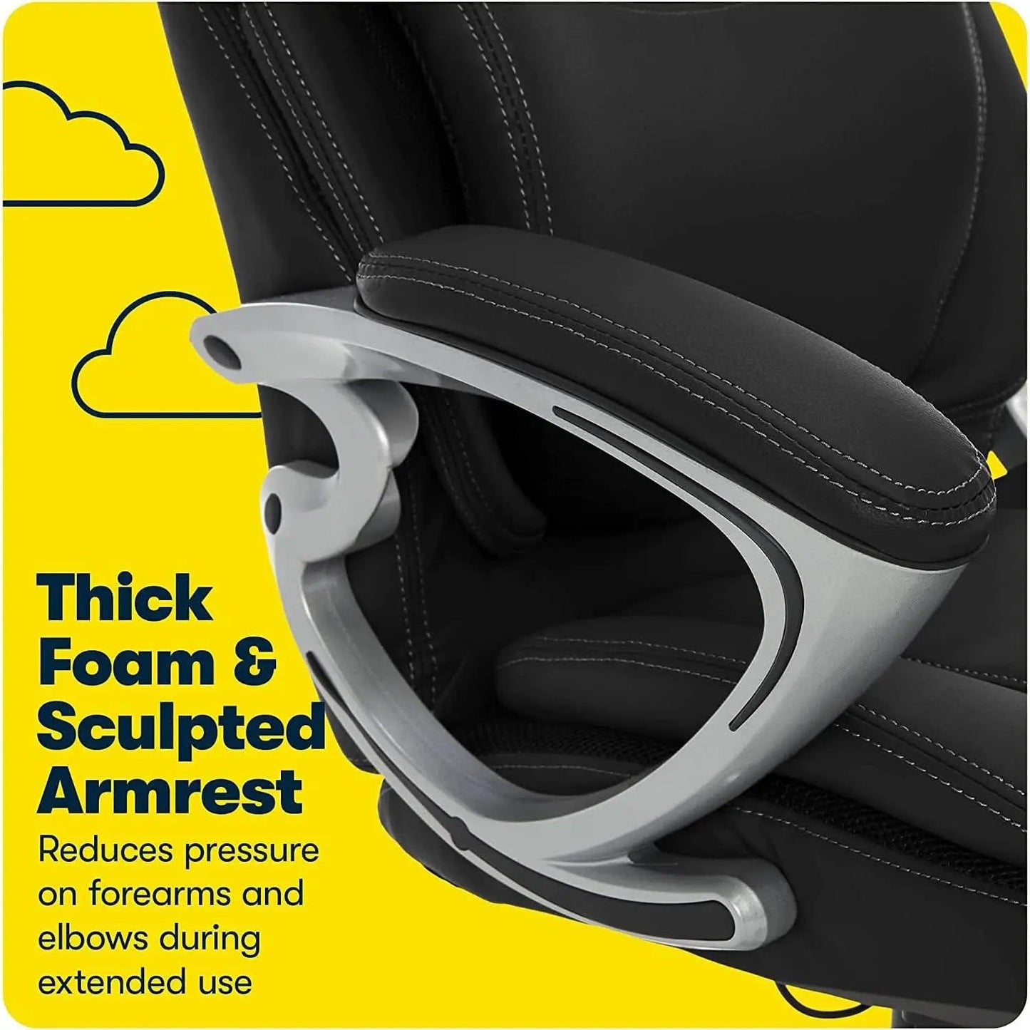 Ergonomic Executive Chair Bonded Leather With Air Lumbar from PriceLows™