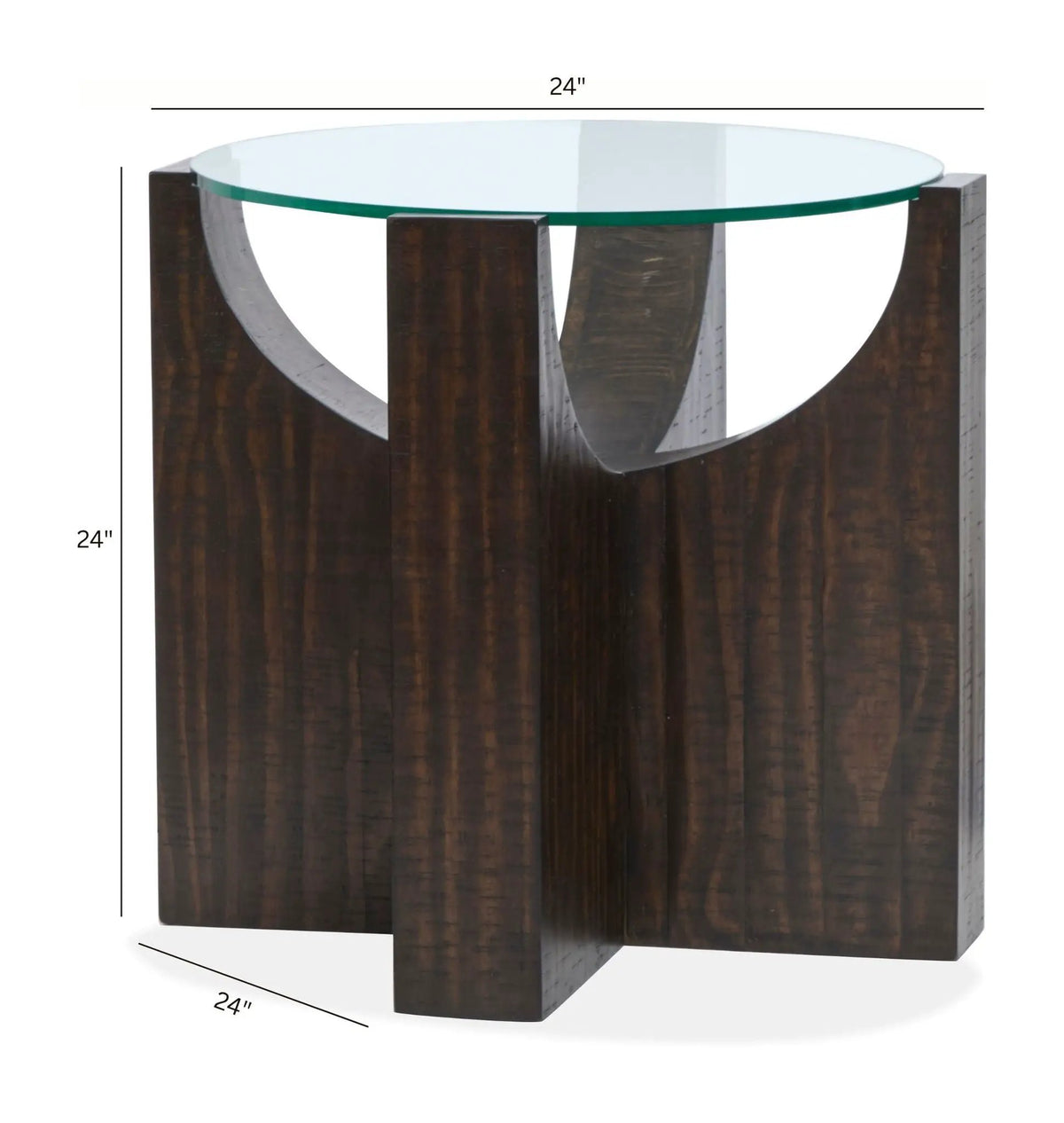Beckham End Table | 24 Inch Square | Modern Rustic Design | Occasional Collection