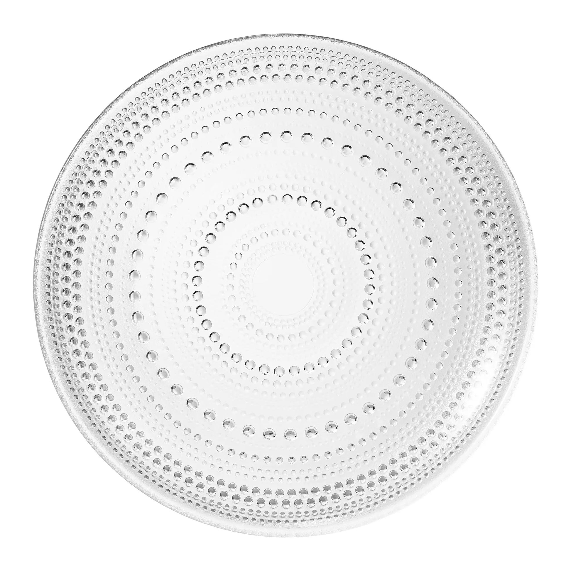 Glass Hobnail Dinner or Charger Plates | Set of 4 | Clear from PriceLows™