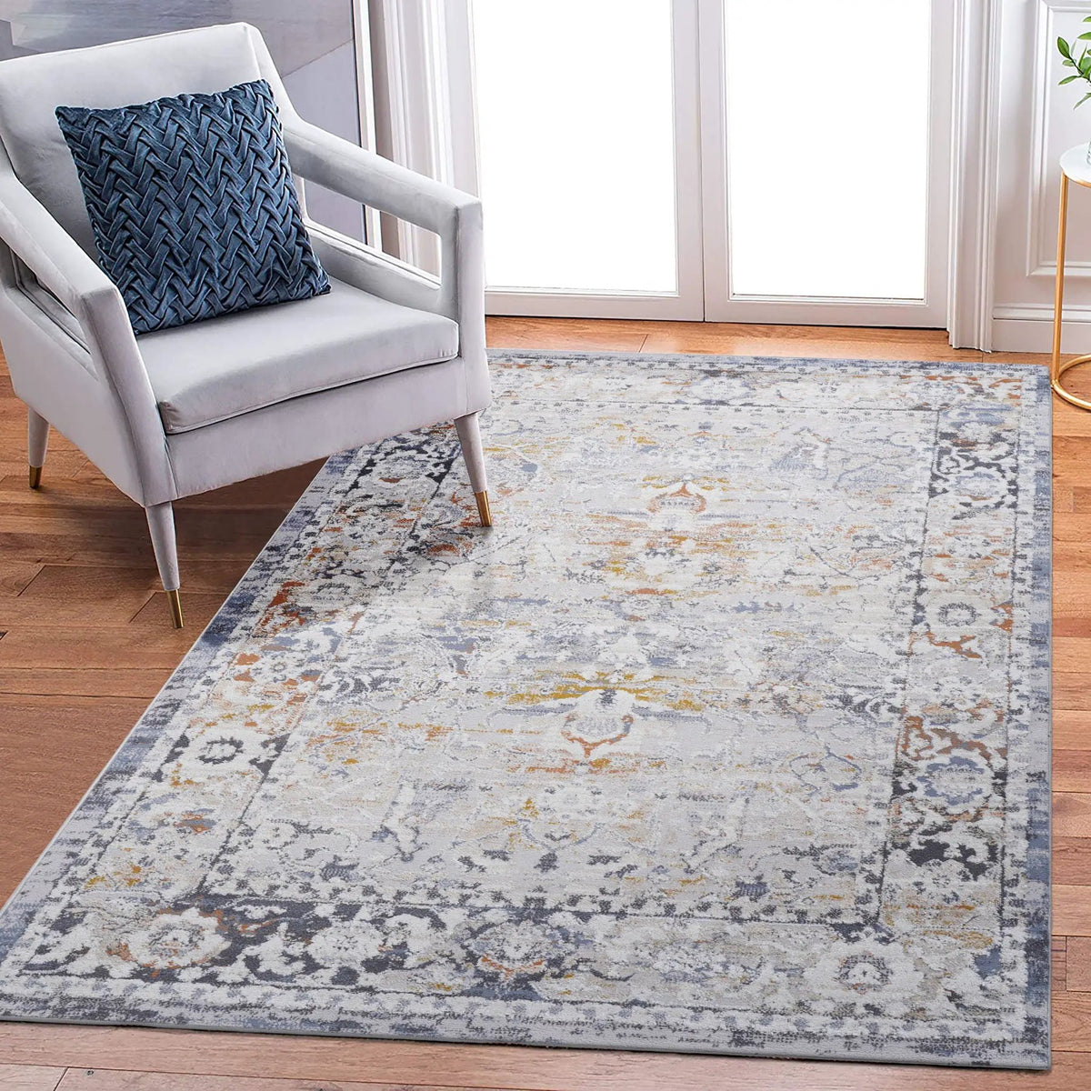 Payas Trendy Traditional Runner Rug | 96 x 26 Inch | Stain Resistant | Non-Shedding Machine-Woven