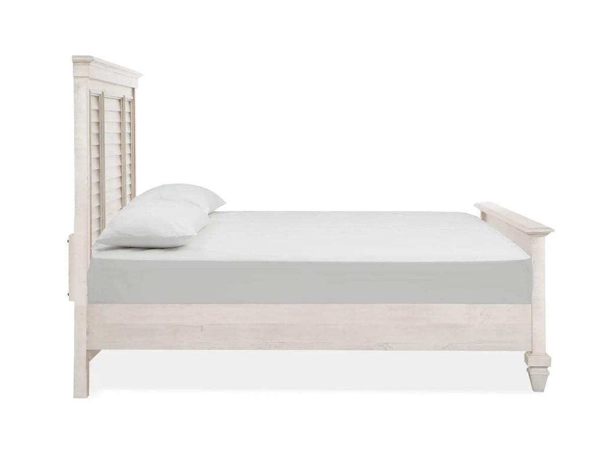 Newport Shutter Panel Bed | 3 Pieces | Wood | Bedroom