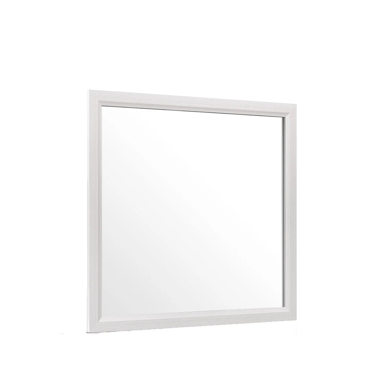 Mirage Dresser Mirror | Attachable To Dresser | Wood Trim | 39 Inch Width