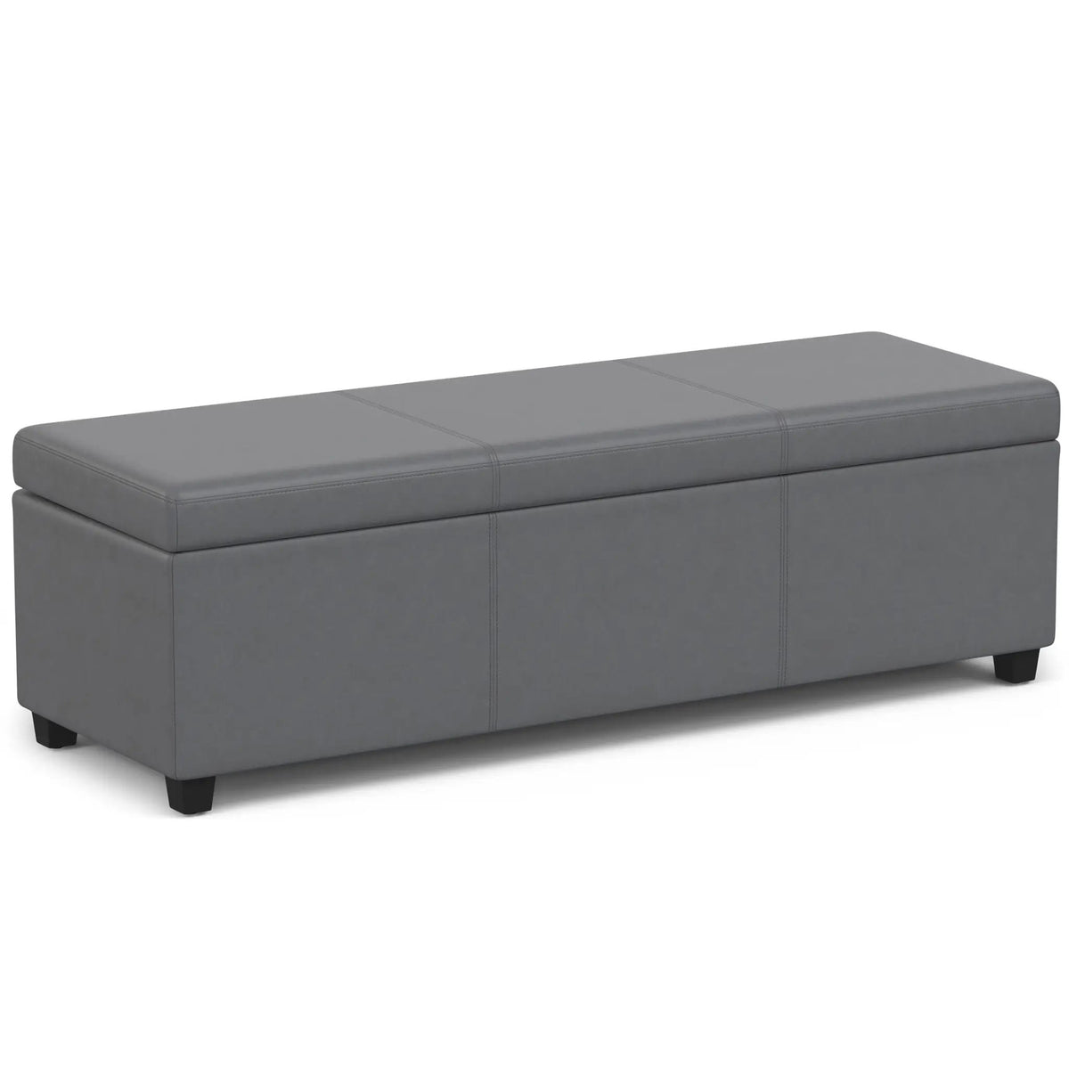 Storage Ottoman Bench | Solid Wood Frame | High Density Foam