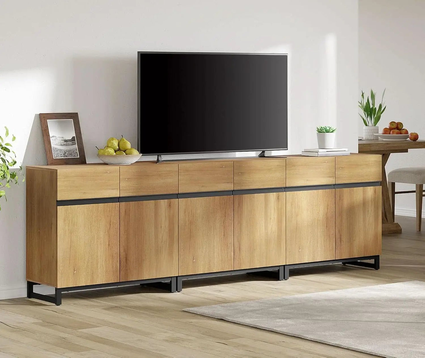 3 In 1 TV Stand For TVs Up To 110 Inch With Adjustable Shelves from PriceLows™