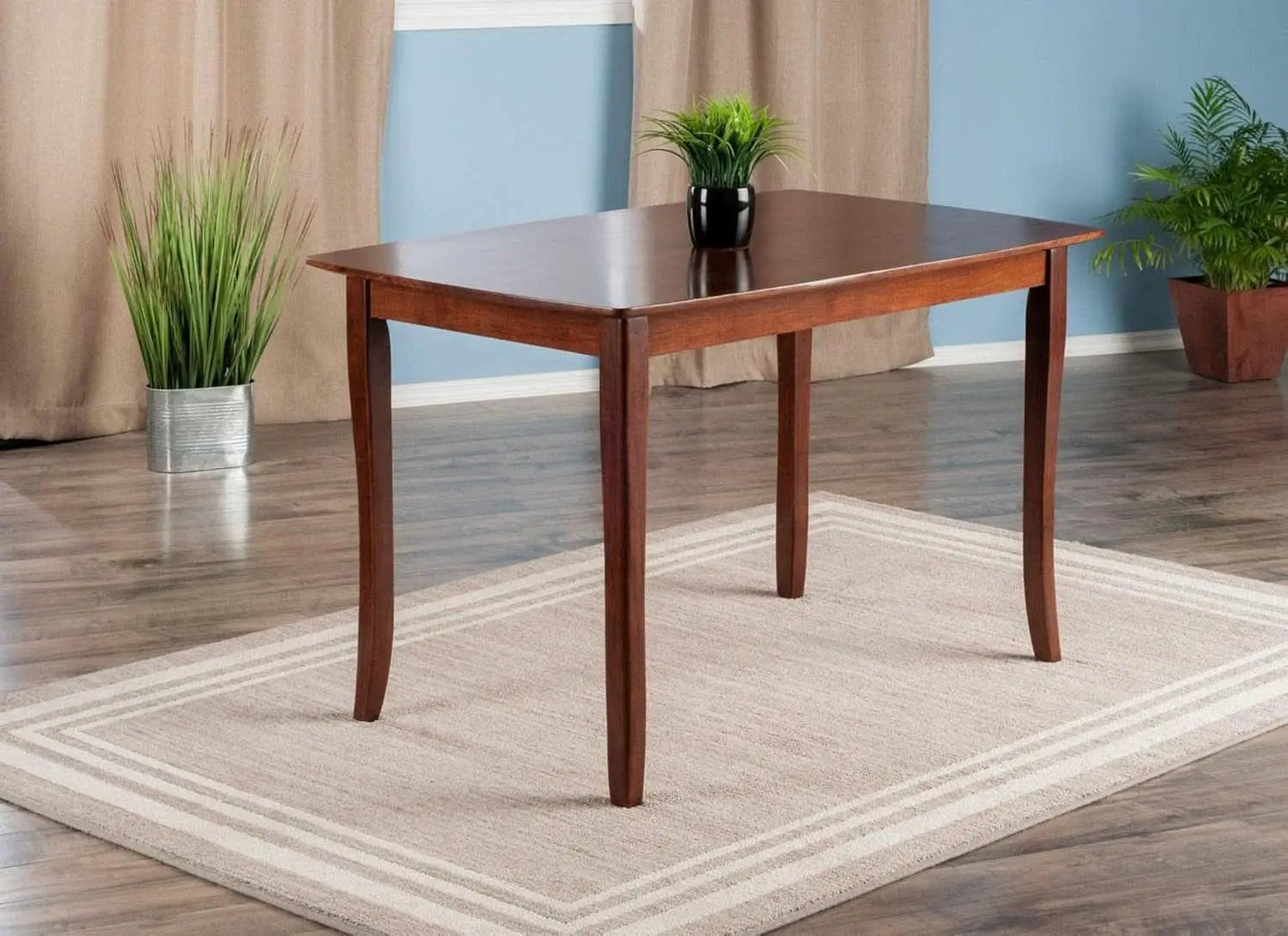 Inglewood Walnut Dining Table 47.24In Long 29.53In Wide from PriceLows™