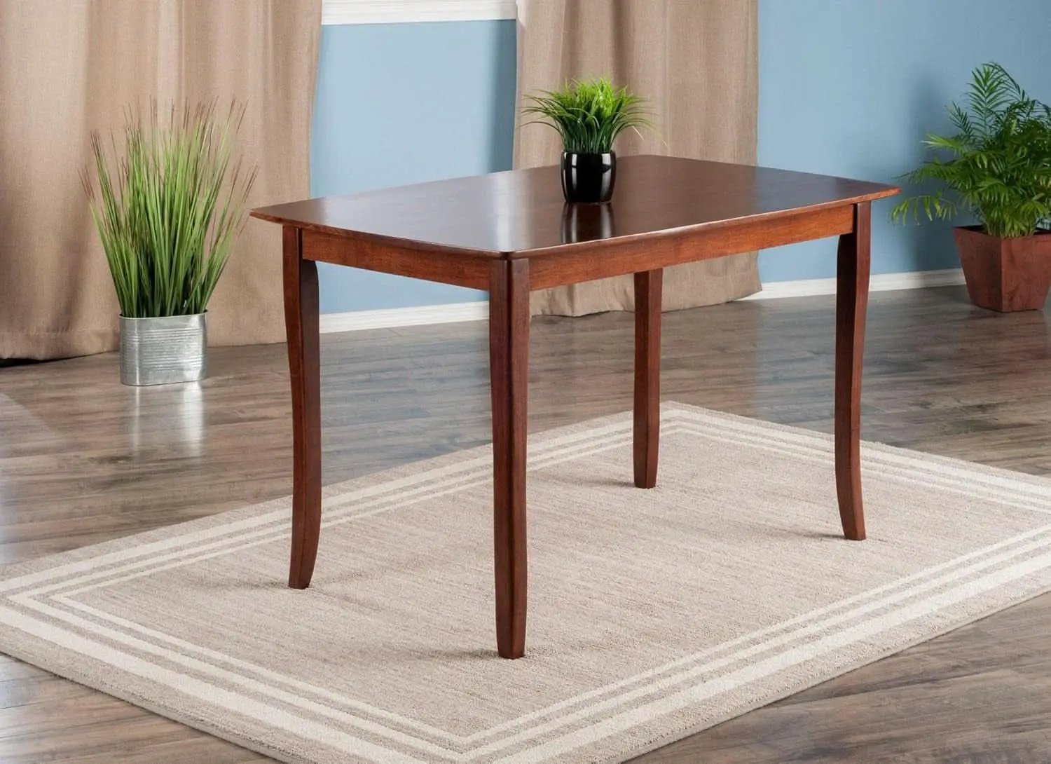 Inglewood Walnut Dining Table 47.24In Long 29.53In Wide from PriceLows™