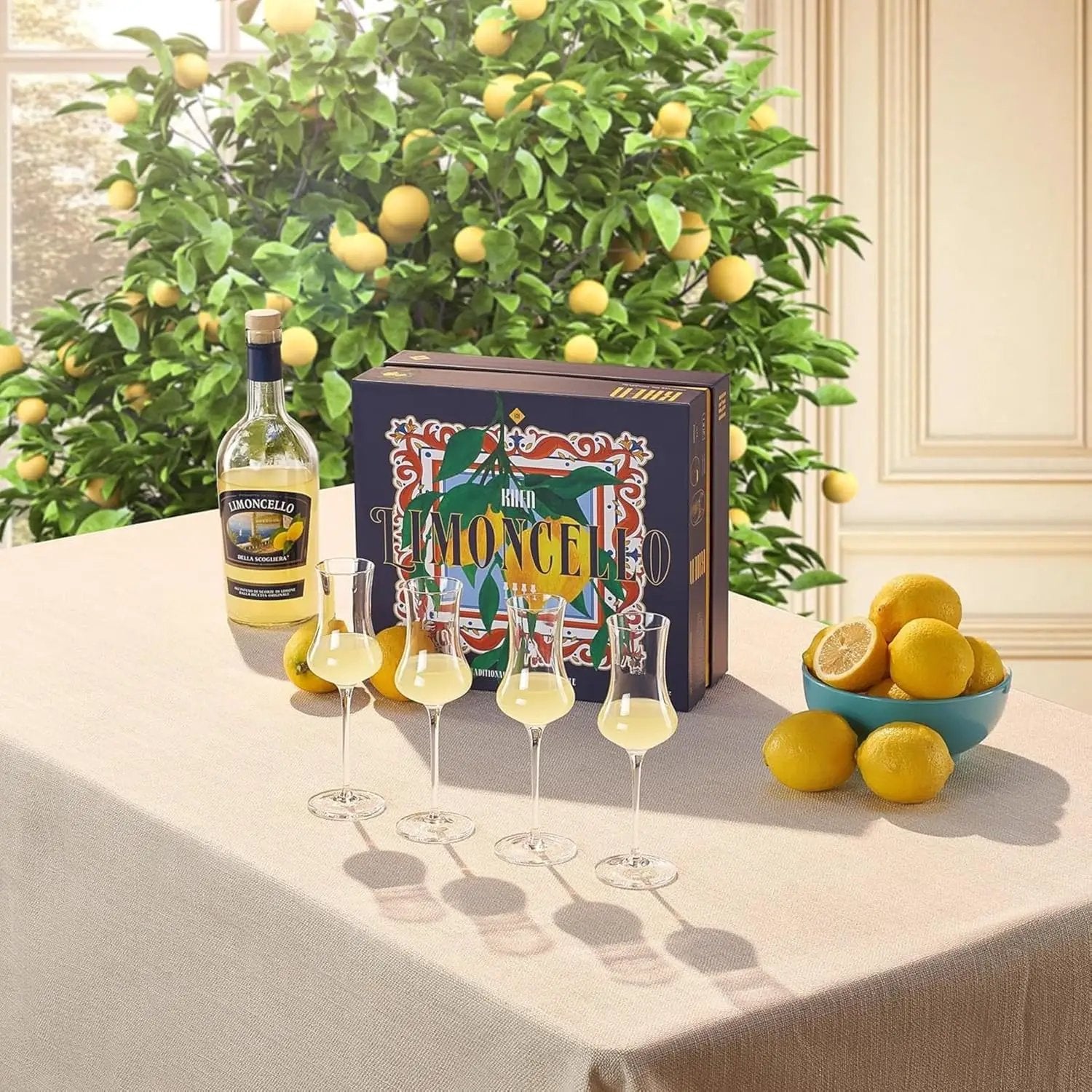Specialty Limoncello Cocktail Glassware, Set of 4 from PriceLows™