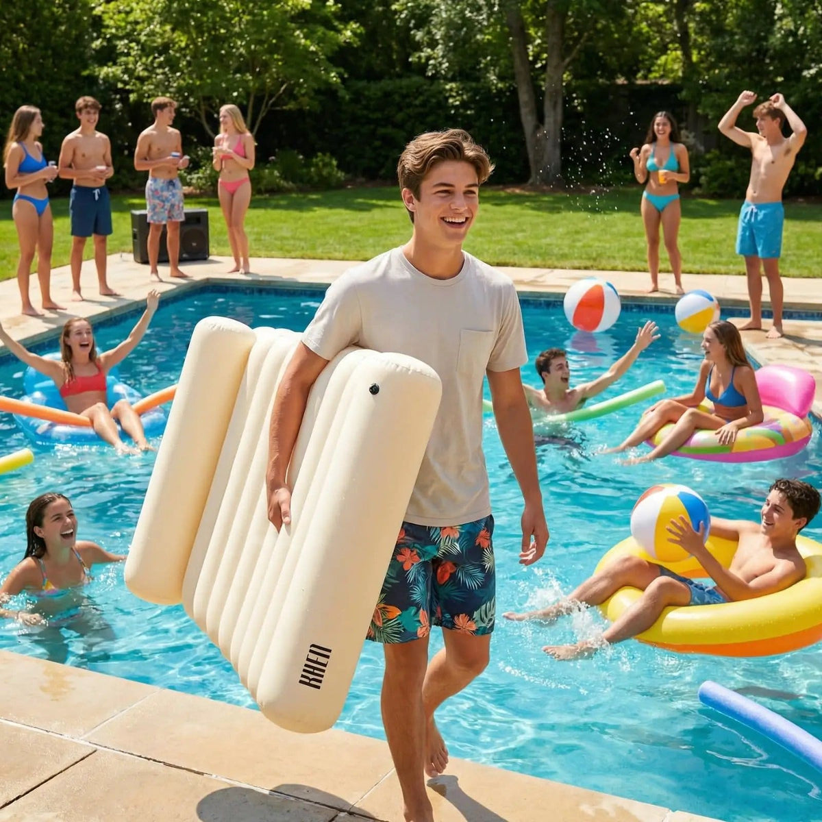 Bubble White Pool Lounger | Home Decor | Gift Ready