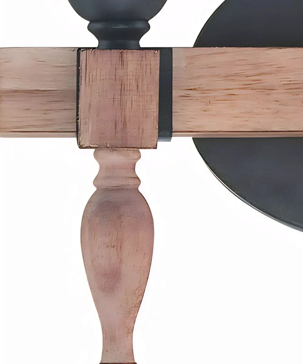 Bathroom Vanity Light | 2 Light | Aged Bronze | Distressed Oak