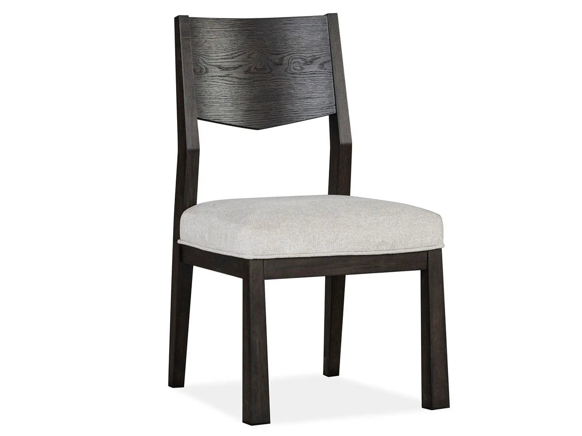 Tauren Side Chairs | Set Of 2 | Solid Back | Coffee Bean Finish