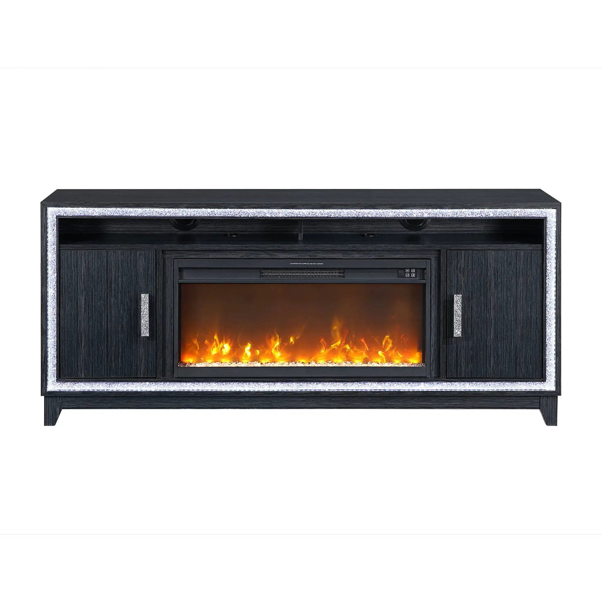 Almera Electric Fireplace | Adjustable Temperature | 7 LED Colors | 5 Flame Speeds