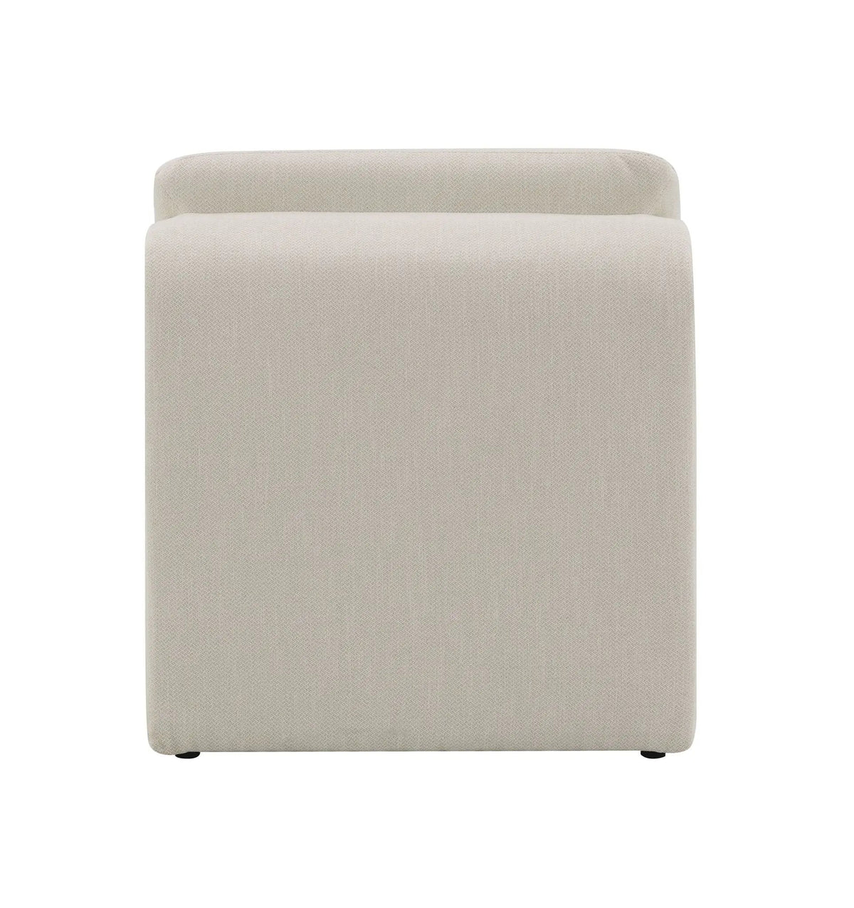 Jaeda Curved Accent Chair | Premium Fabric | Full Foam Cushions | Wooden Inner Frame