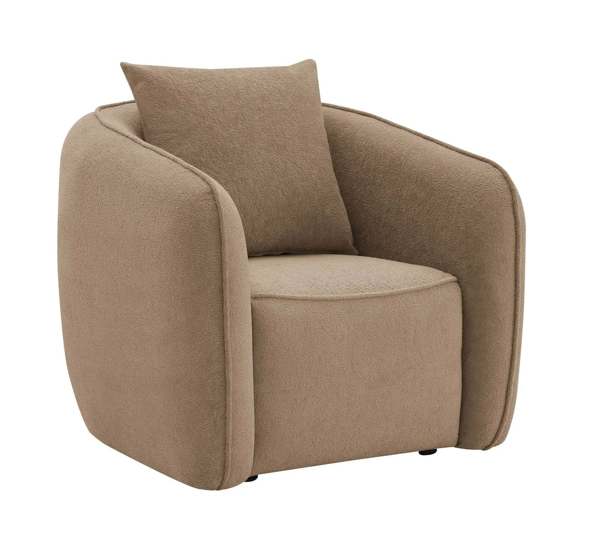 Keith Chair With 1 Matching Color Toss Pillows | 2 Pieces | Solid Wood & Plywood | Living Room