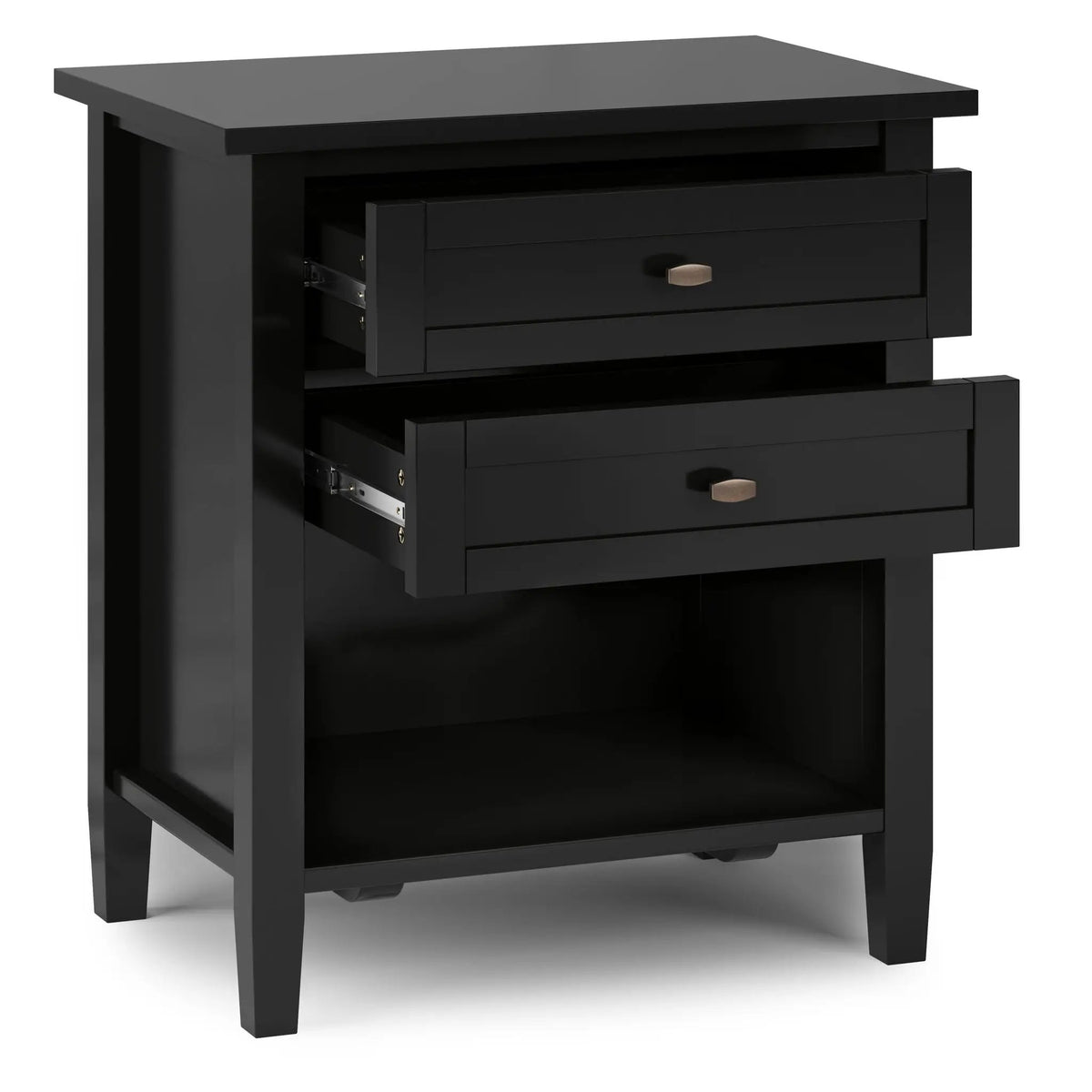 Warm Shaker Bedside Table | Handcrafted Solid Wood | NC Lacquer Finish | Multipurpose Design
