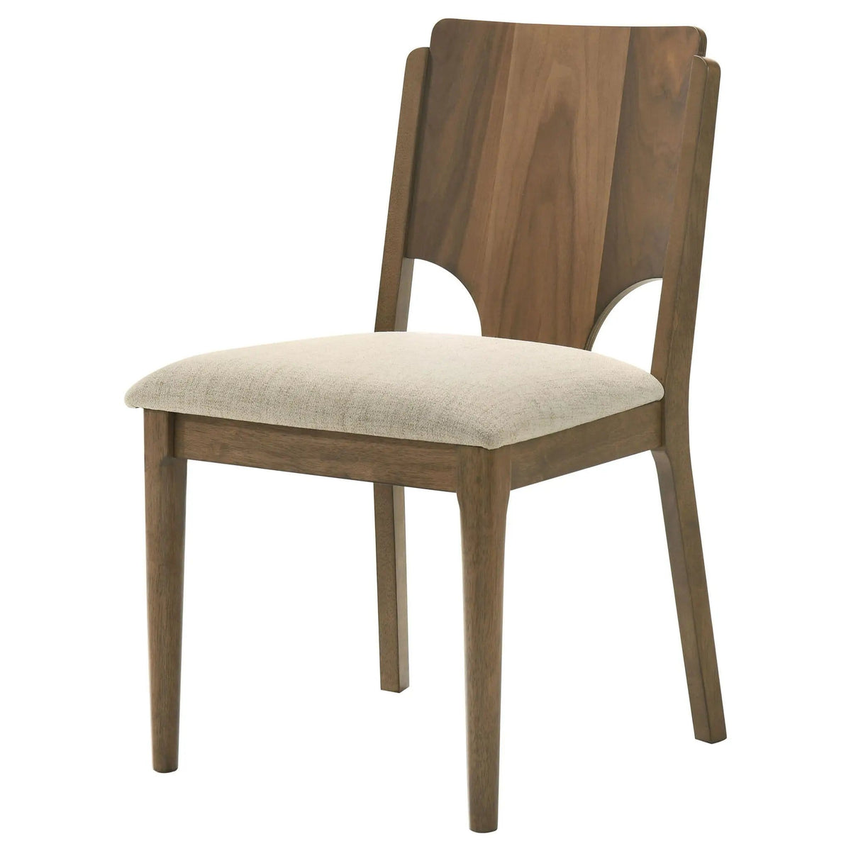 Crestmore Dining Chair Upholstered Seat Walnut (Set of 2) | 20 x 22.75 x 33.75 in | Walnut & Wood | Dining Room