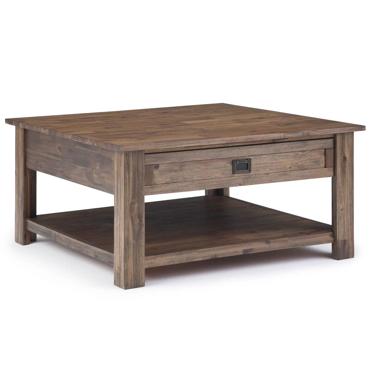 Monroe Handcrafted Side Table | Solid Acacia Hardwood | NC Lacquer Finish | 38 Inch Square