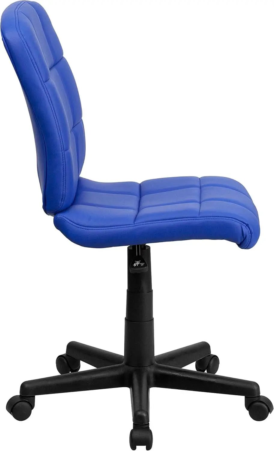 Clayton Blue Mid Back Quilted Vinyl Swivel Office Chair from PriceLows™