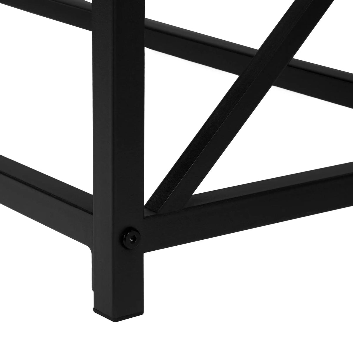 Modern Entryway Console Table | 44 Inch Width | Wood-Look Tabletop | Metal Frame