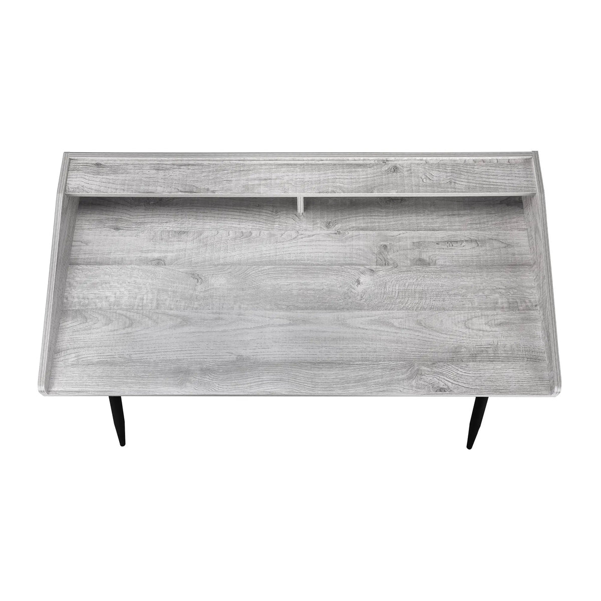 Sturdy Computer Desk With Shelves | 47.25 Inch Width | Matching Metal Base | 34 Inch Height