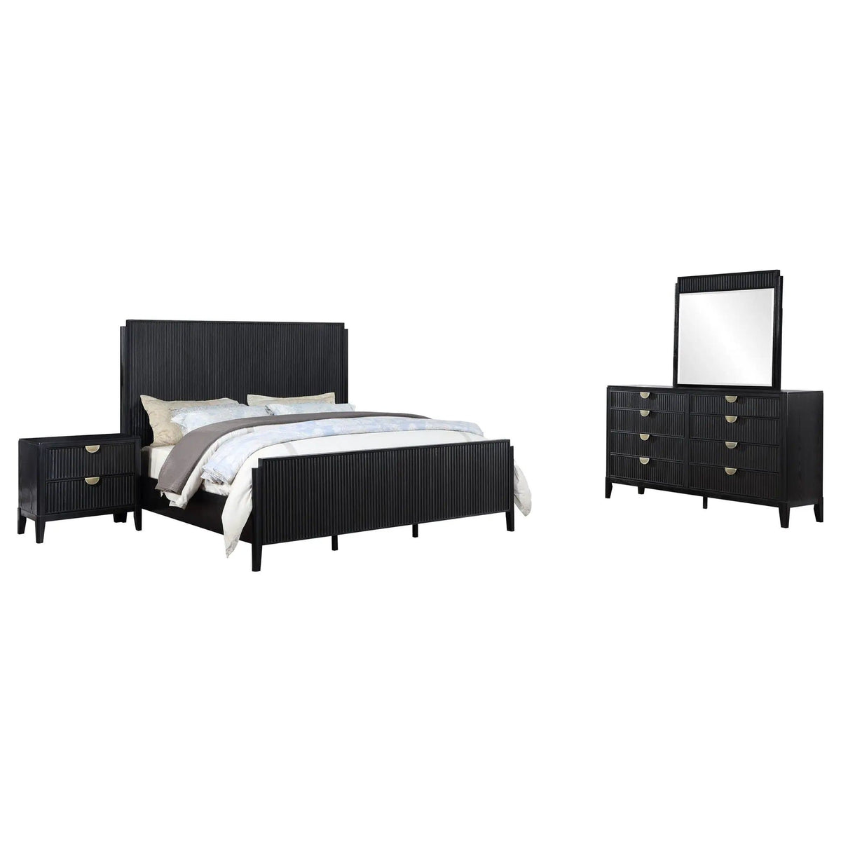 Brookmead 4-piece Queen Bedroom Set | 4-Piece Set | Bedroom Furniture | Black