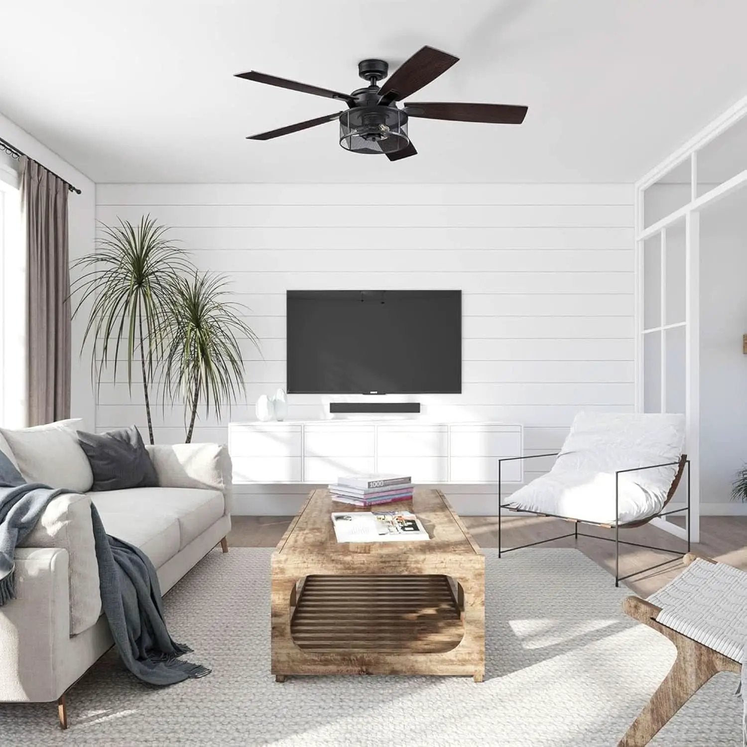IndustrialStrength 52 Inch Ceiling Fan With LED Light from PriceLows™