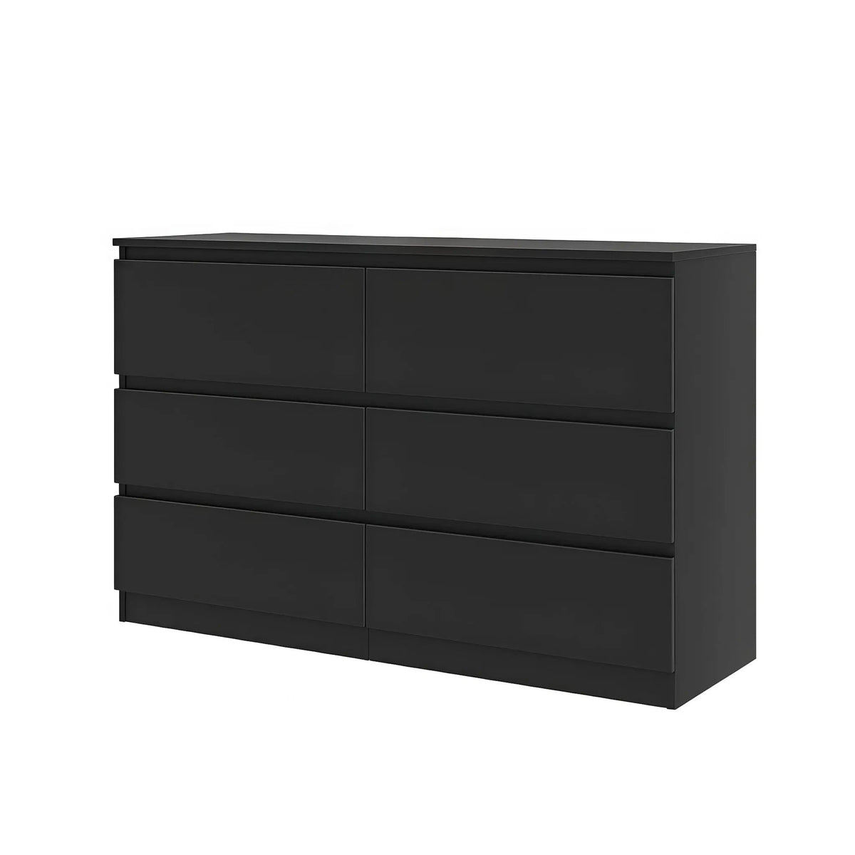 6 Drawer Dresser | Spacious Countertop | Concealed Handles | 47 Inch Width
