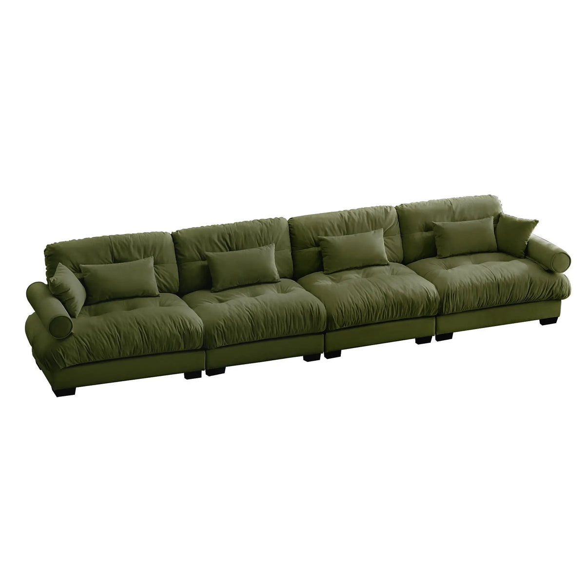 Modular Sectional Sofa | Deep Seat Cushions | Vintage Velvet