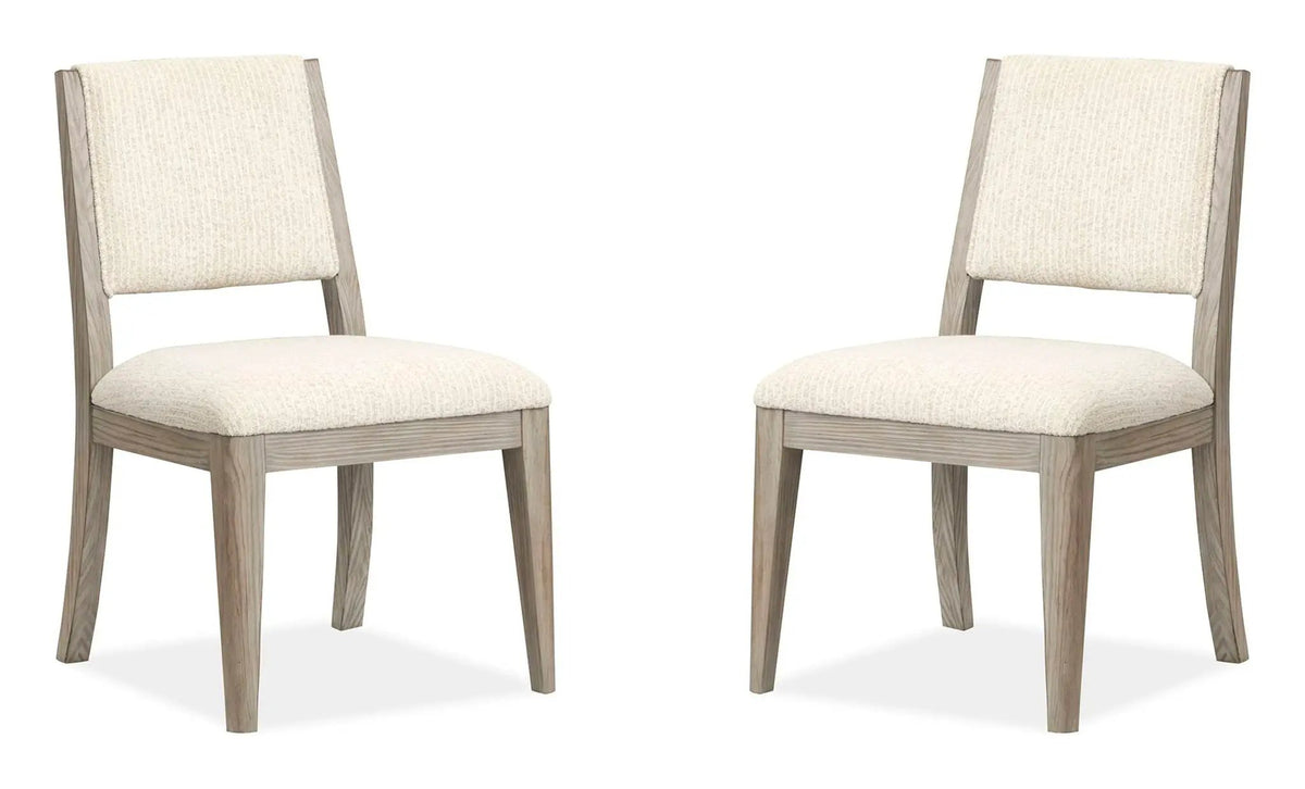 Braelyn Upholstered Side Chairs | Set Of 2 | Dorian Gray | Relaxed Modern Style