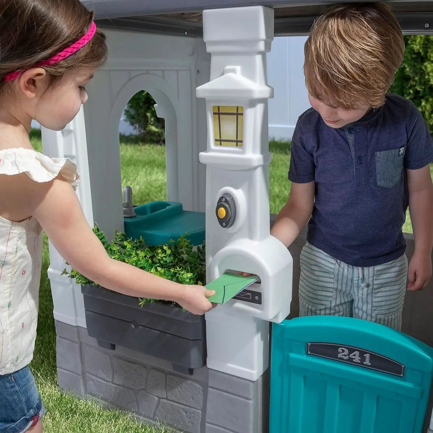 Grey Indoor Outdoor Playhouse With Interactive Sounds from PriceLows™