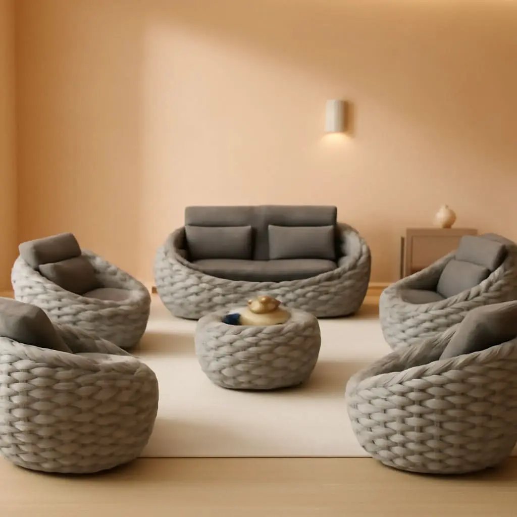 Six Piece Aluminum Patio Furniture Set With Cushions from PriceLows™