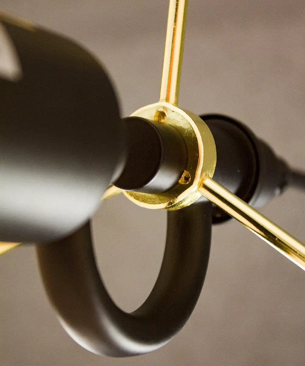 Swag Pendant Light | 16 Inch Linen Drum Shade | 17 Foot Cord | Black